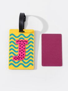 Stylish Silicone Luggage Tag - Personalize Your Suitcase with a Letter Tag! - Multicolor - View 3