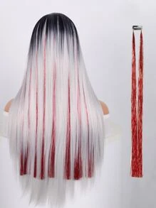 Extensión con clip medio recto sintético - Rojo - Ver 1