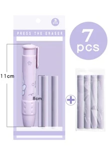 7pcs Cartoon Graphic Eraser