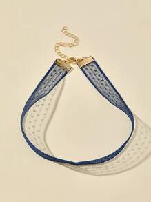 鏤空蕾絲頸鏈 - 彩色 - 查看 2