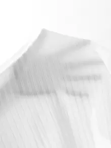 SHEIN Unity Shorts biker unicolor de talle alto - Blanco - Ver 5