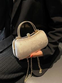 Long lanh, sáng bóng, sang trọng, quyến rũ, thanh lịch, tinh tế Chuỗi hộp nhung trang trí bằng kim cương nhỏ dành cho nữ, phụ nữ, sinh viên đại học, tân binh và công nhân cổ trắng cho bữa tiệc, vũ hội, đám cưới - Rượu sâm banh - Xem 2