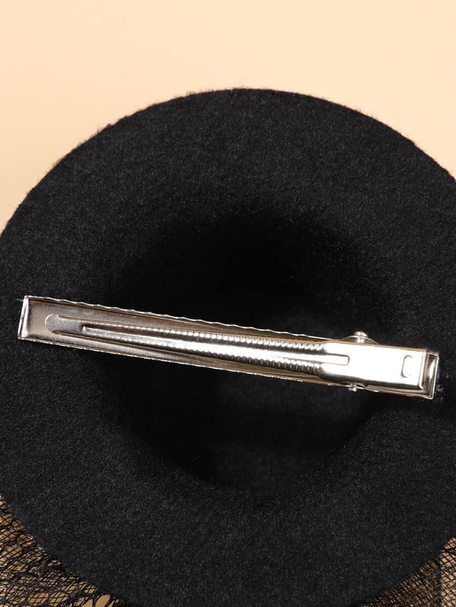 Mesh & Top Hat Decor Hair Clip Elegant Witch for Sale Australia New Collection Online SHEIN