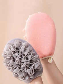 1pc Multifunction Random Color Exfoliating Bath Glove - Multicolor - View 5