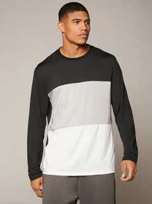 Manfinity Hombres Camiseta con costura - Multicolor - Ver 1