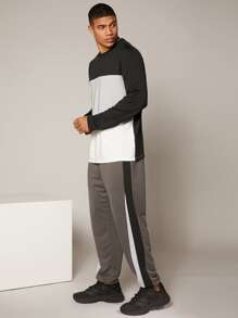 Manfinity Hombres Camiseta con costura - Multicolor - Ver 5