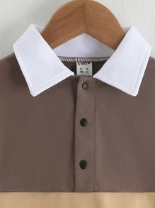 Toddler Boys Colour Block Polo Shirt - Multicolor - View 4