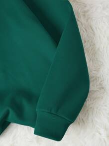 INAWLY Letter Graphic Thermal Lined Sweatshirt,Long Sleeve Tops Graduation,Back To School Outfits,Graduation,Teacher Outfits For Women,Back To School Pullover Fall Outfit