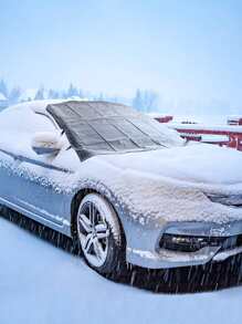 1入組汽車前擋風玻璃罩 - 黑色 - 查看 1