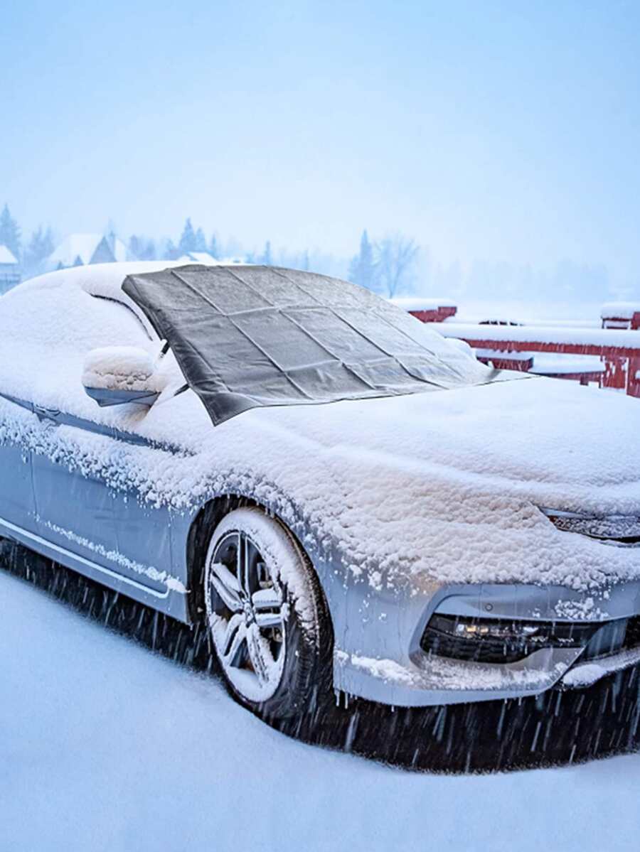 1入組汽車前擋風玻璃罩 - 黑色 - 查看 1