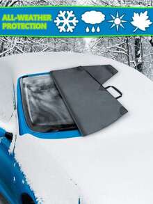 1入組汽車前擋風玻璃罩 - 黑色 - 查看 3