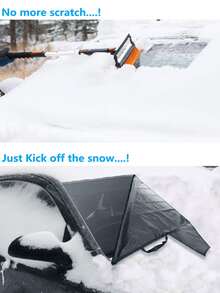 1入組汽車前擋風玻璃罩 - 黑色 - 查看 4