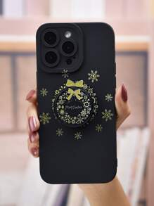 Christmas Snowflake Phone Case With Stand-Out Phone Grip - Multicolor - View 1