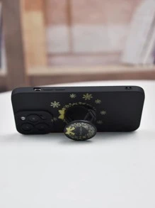 Christmas Snowflake Phone Case With Stand-Out Phone Grip - Multicolor - View 2