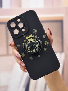 Christmas Snowflake Phone Case With Stand-Out Phone Grip - Multicolor - View 6