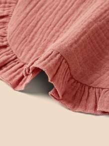 2pcs Baby Solid & Flower Pattern Bib - Multicolor - View 5