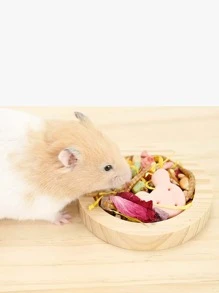 1pc Round Pet Bowl - Beige - View 1