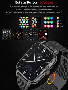 1入組心率監測智能手錶 - 黑色 - 查看 5