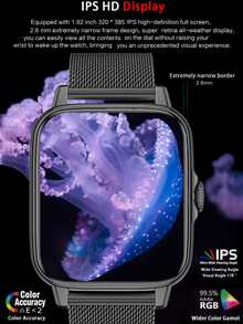 1入組心率監測智能手錶 - 黑色 - 查看 6