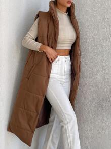 Casual Eenkleurig Dames winterjassen Zak Ring