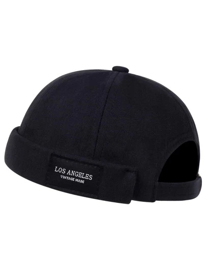 男士字母貼飾地主帽