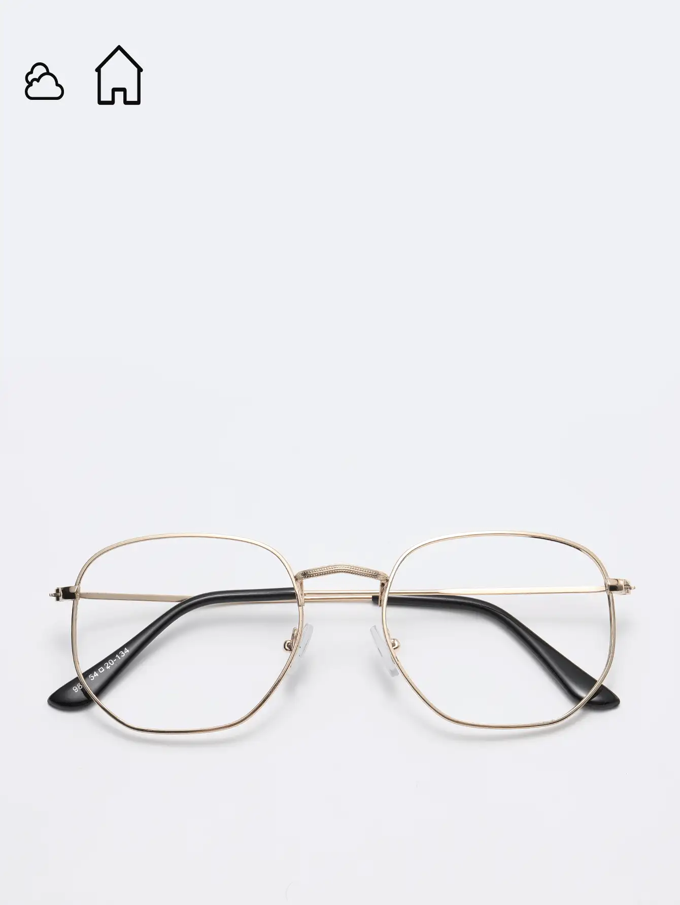 1pc Men's Fashionable Color Changing Metal Fashion Glasses - Grey - View 2