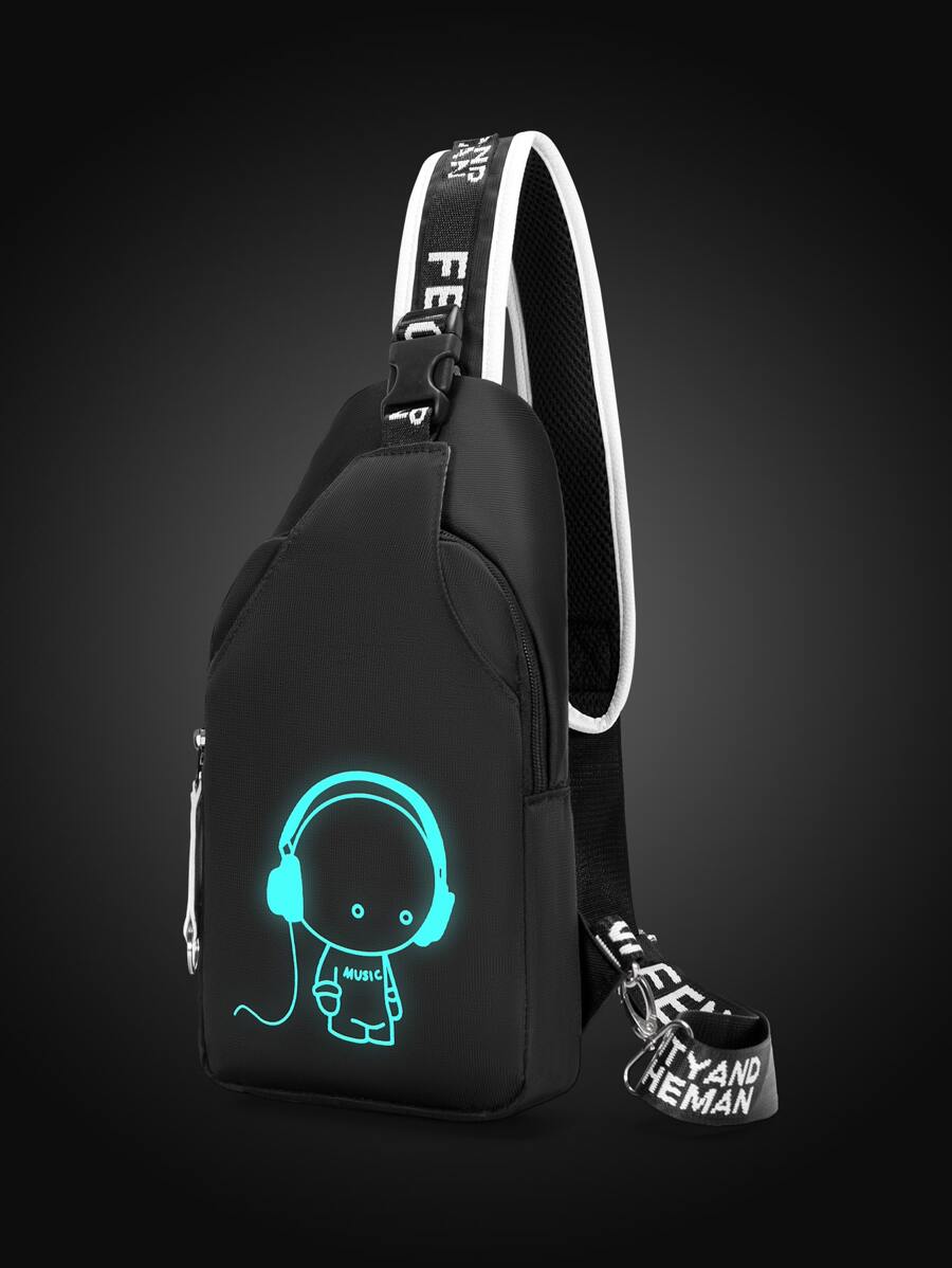 Túi đeo ngực mini giải trí cho nam, túi đeo hông, túi đeo vai, không thấm nước, có dây đeo có thể điều chỉnh cho kỳ nghỉ, du lịch, đi làm ngoài trời, đại học, vải trơn màu đơn giản, quà tặng cho bạn trai, con trai, vật dụng túi đeo hông màu đen du lịch thiết yếu cho kỳ nghỉ quà tặng vui nhộn ngày lễ giáng sinh quà tặng lễ tạ ơn cho nam túi đeo ngực cho nam túi bên hông cho nam túi đeo chéo túi da túi hobo - màu đen - Xem 1