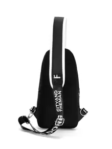 Túi đeo ngực mini giải trí cho nam, túi đeo hông, túi đeo vai, không thấm nước, có dây đeo có thể điều chỉnh cho kỳ nghỉ, du lịch, đi làm ngoài trời, đại học, vải trơn màu đơn giản, quà tặng cho bạn trai, con trai, vật dụng túi đeo hông màu đen du lịch thiết yếu cho kỳ nghỉ quà tặng vui nhộn ngày lễ giáng sinh quà tặng lễ tạ ơn cho nam túi đeo ngực cho nam túi bên hông cho nam túi đeo chéo túi da túi hobo - màu đen - Xem 3