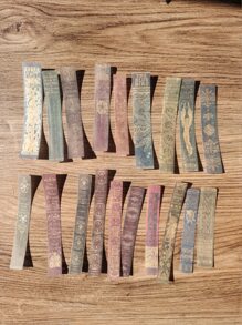 1pack Letter Graphic Square Sticker - Multicolor - View 4