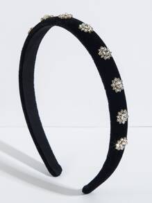 Băng đô đính đá lấp lánh, vương miện thanh lịch, băng đô cài tóc, phụ kiện tóc, băng đô màu đen. - màu đen - Xem 2