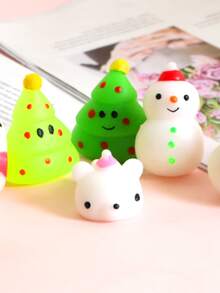 Christmas 12pcs Random Santa Claus Design Pet Toy Set - Multicolor - View 2