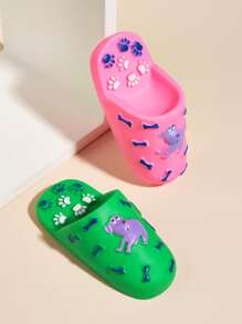 Juguete Para Perros De Plástico Duradero En Forma De Chanclas Grandes Con Sonido, Color Aleatorio - Multicolor - Ver 3