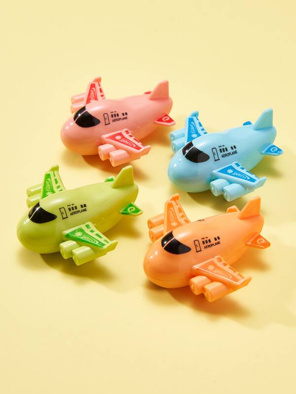 2入組隨機色飛機設計寵物追逐玩具