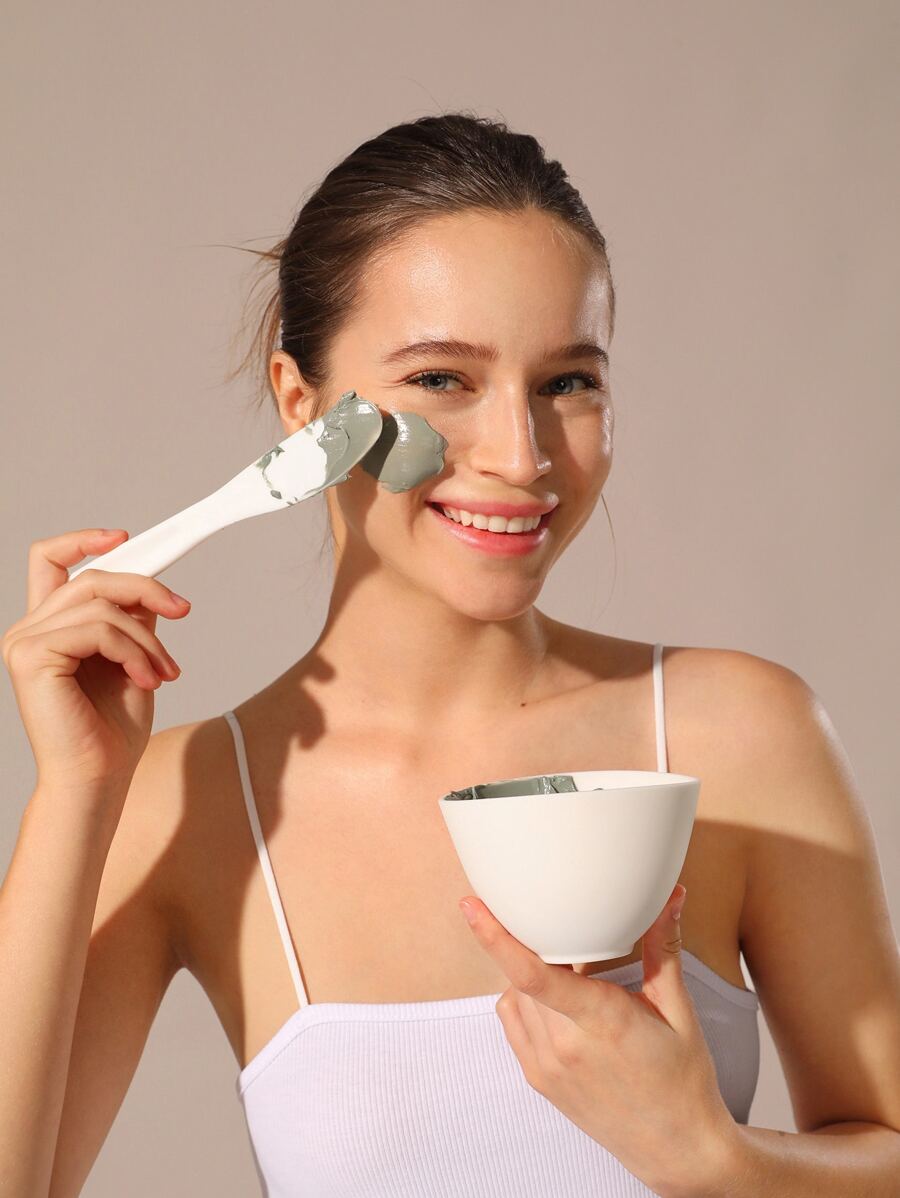 Set de 3 Cuencos para Mezclar Mascarillas Faciales DIY - Blanco - Ver 1