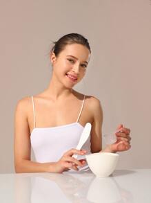 Set de 3 Cuencos para Mezclar Mascarillas Faciales DIY - Blanco - Ver 5