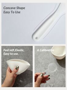 Set de 3 Cuencos para Mezclar Mascarillas Faciales DIY - Blanco - Ver 9