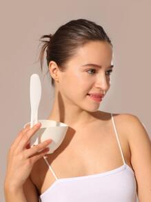 Set de 3 Cuencos para Mezclar Mascarillas Faciales DIY - Blanco - Ver 8