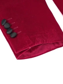 CLOUDSTYLE Men Colourblock Lapel Neck Blazer & Straight Leg Trousers - Multicolor - View 14