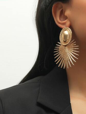 1 paire Boucles d'oreilles exagérées à la mode transfrontalières