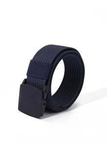 男士軟帶腰帶適用於日常生活 - 藏蓝色 - 查看 1