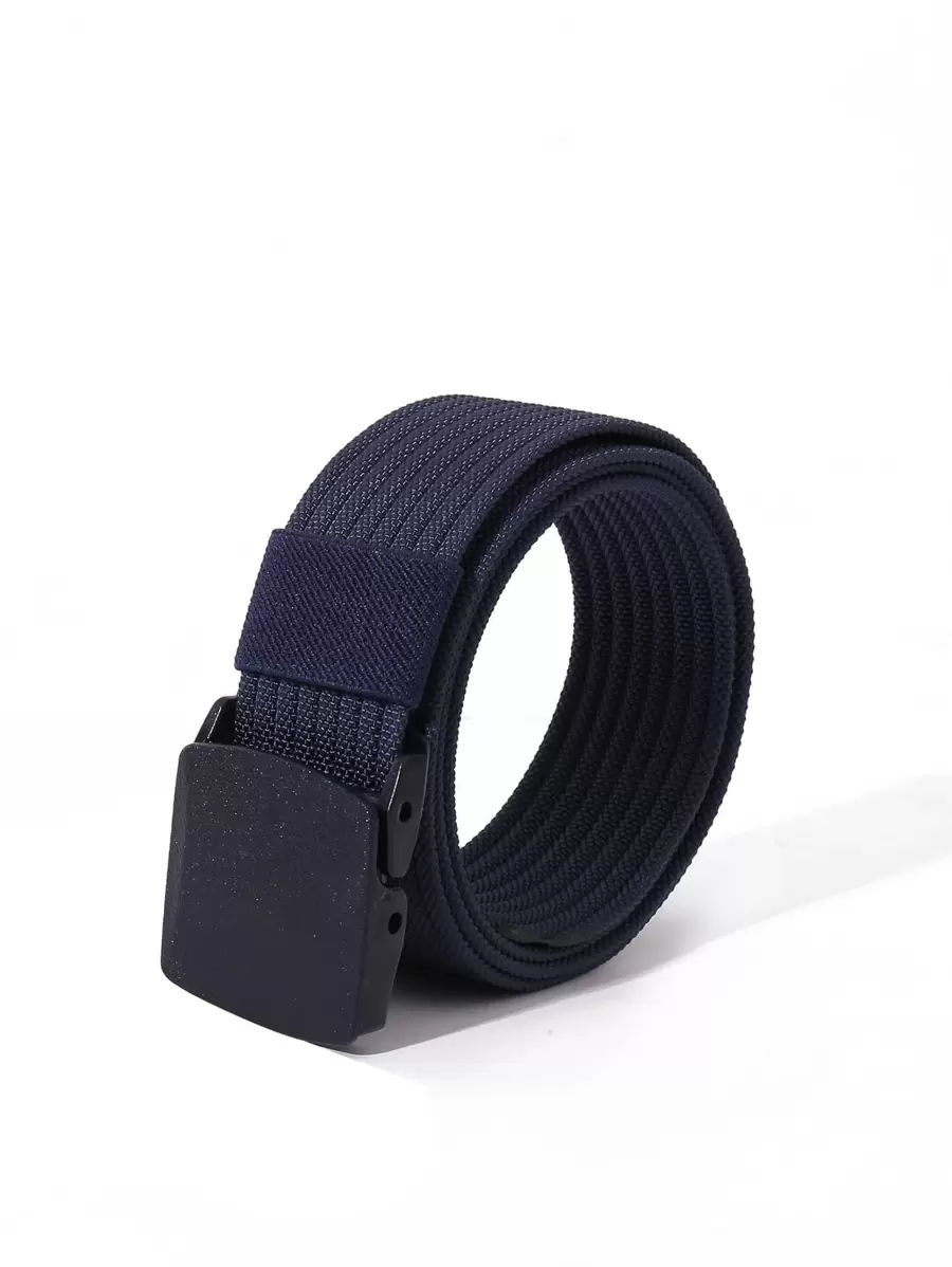 男士軟帶腰帶適用於日常生活 - 藏蓝色 - 查看 1