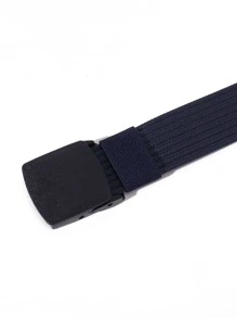 男士軟帶腰帶適用於日常生活 - 藏蓝色 - 查看 2