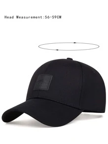 Men Letter Patch Decor Baseball Cap Casual