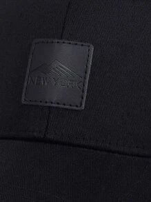 Men Letter Patch Decor Baseball Cap Casual