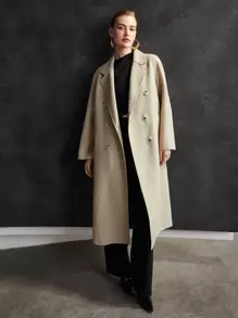 MOTF PREMIUM CASHMERE DOUBLE BREASTED BELTED OVERCOAT