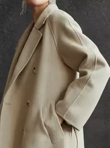 MOTF PREMIUM CASHMERE DOUBLE BREASTED BELTED OVERCOAT