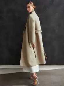 MOTF PREMIUM CASHMERE DOUBLE BREASTED BELTED OVERCOAT