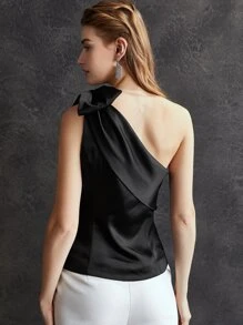 MOTF PREMIUM Top À Nœuds À Col Asymétrique