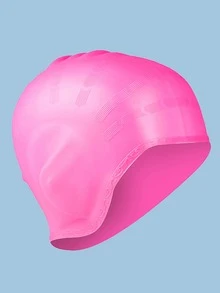 SHENYU 矽膠游泳帽 - 玫紅色 - 查看 2
