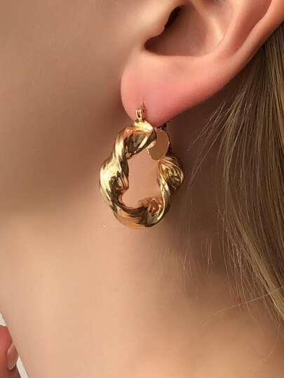 Twist Hoop Earrings